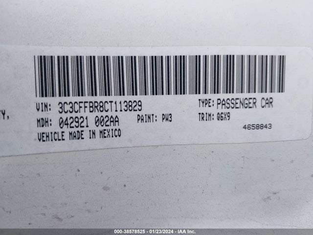 2012 FIAT 500 3C3CFFBR8CT113829 Photo 8