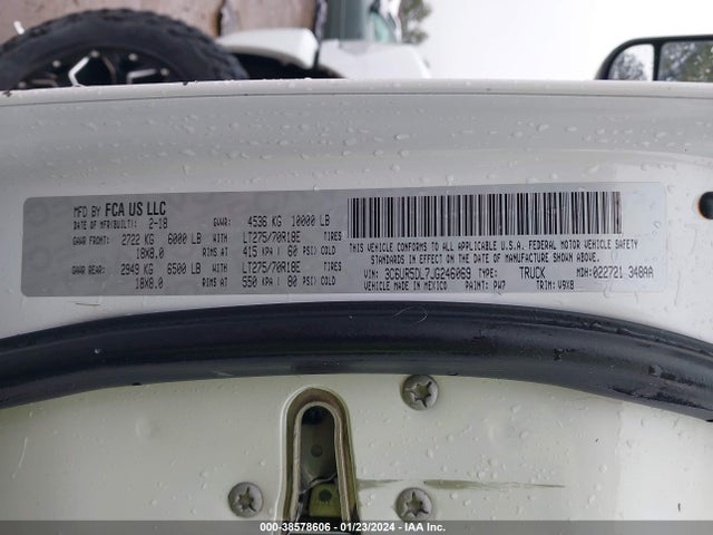 RAM 2500 2018 3C6UR5DL7JG246069 Image 9