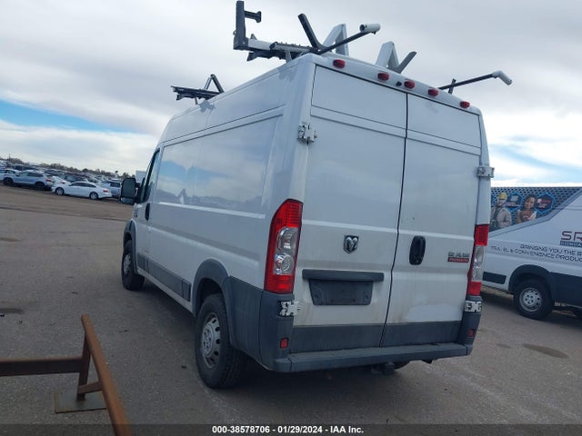 2017 RAM PROMASTER 2500 HIGH ROOF 136 WB VIN: 3C6TRVCG9HE514822