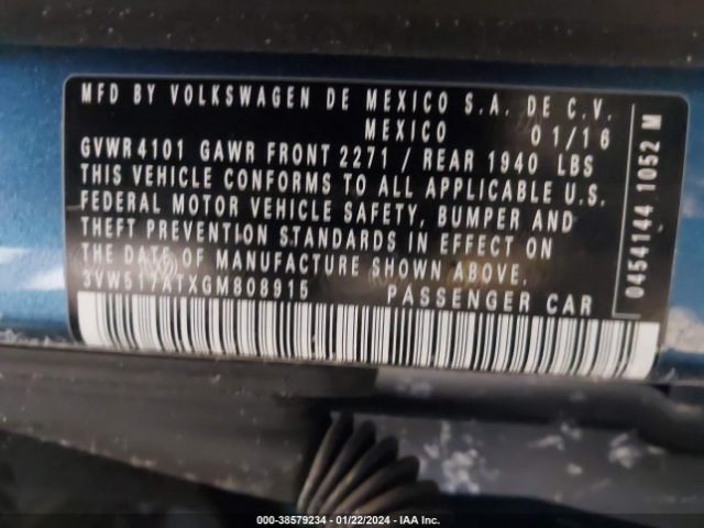 3VW517ATXGM808915 Volkswagen Beetle 1.8t S