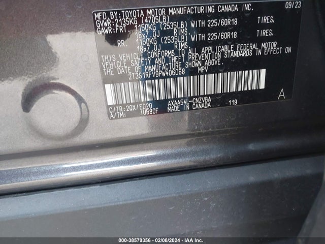 Toyota Rav4 Trd Off Road 2023 2T3S1RFV9PW406068 Image 9