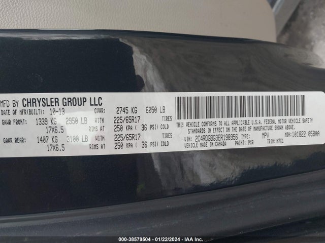 Dodge Grand Caravan Avp/se 2014 2C4RDGBG3ER198956 Image 9
