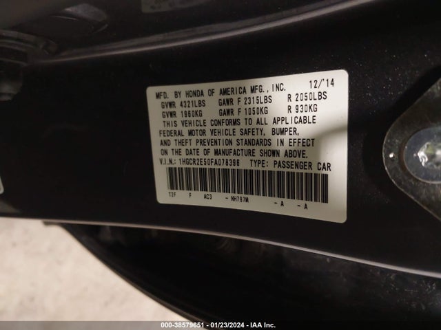 Honda Accord Sport 2015 1HGCR2E50FA078396 Image 9