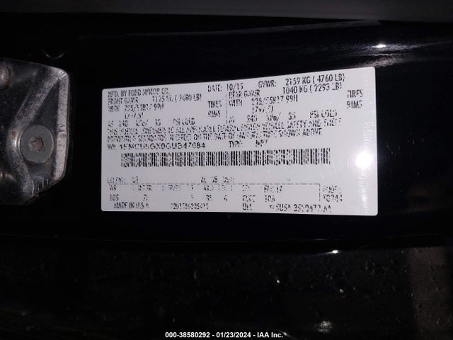 Ford ESCAPE SE 2016 1FMCU9GX0GUB47684 Image 9