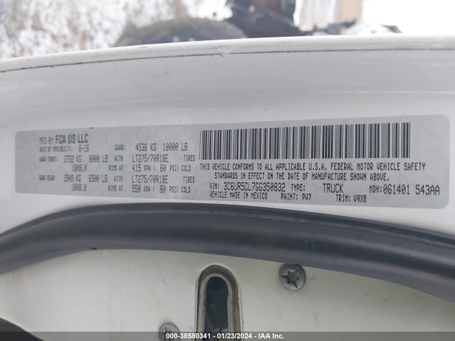RAM 2500 Tradesman 2016 3C6UR5CL7GG350832 Image 9