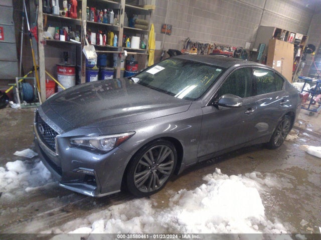 38580461 :رقم المزاد ، JN1EV7AR8JM444107 vin ، 2018 Infiniti Q50 3.0t Sport مزاد بيع