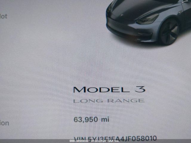 5YJ3E1EA4JF058010 Tesla Model 3 Long Range/mid Range