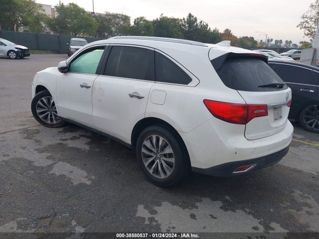 2014 ACURA MDX TECHNOLOGY PACKAGE VIN: 5FRYD3H43EB015955