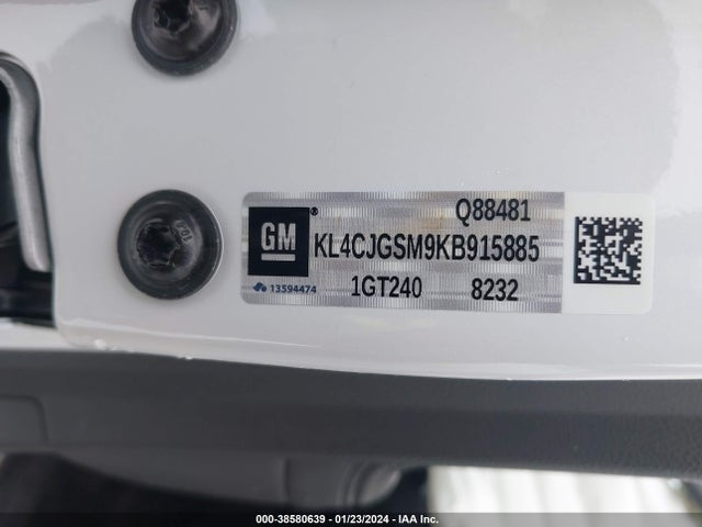 KL4CJGSM9KB915885 Buick Encore Awd Essence