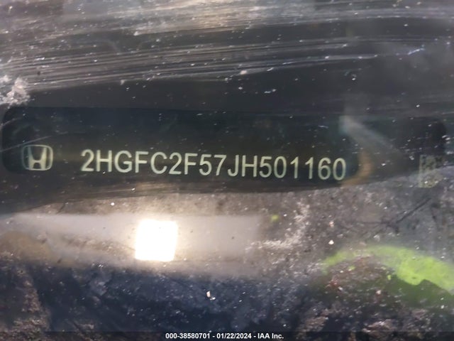 Honda Civic Lx 2018 2HGFC2F57JH501160 Image 9
