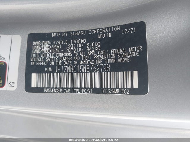 Toyota GR86 2022 JF1ZNBC15N8752798 Image 9