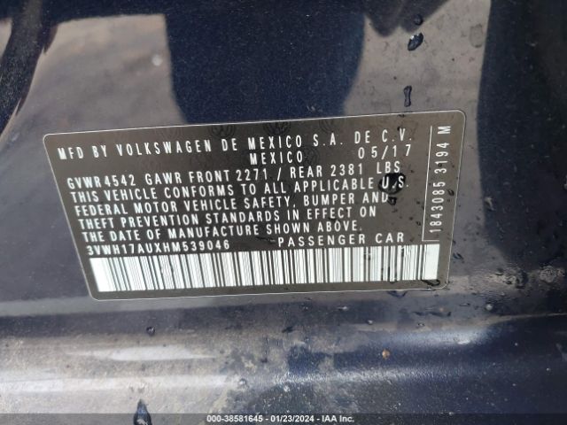 3VWH17AUXHM539046 Volkswagen Golf Alltrack Tsi S/tsi Se/tsi Sel