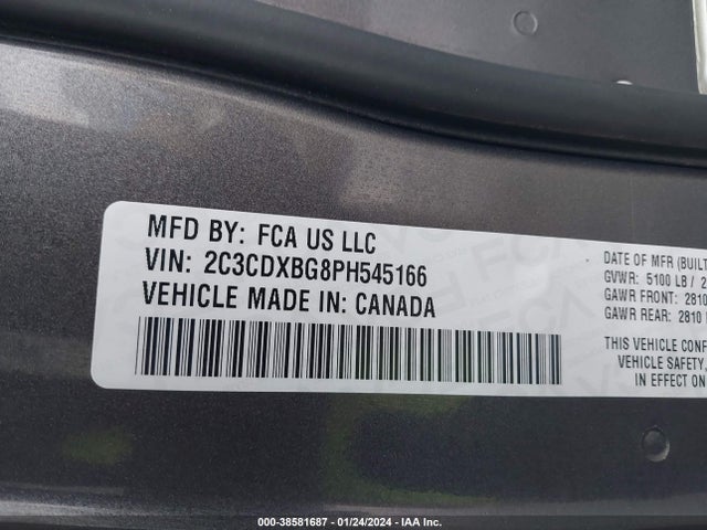 Dodge Charger Sxt 2023 2C3CDXBG8PH545166 Image 9