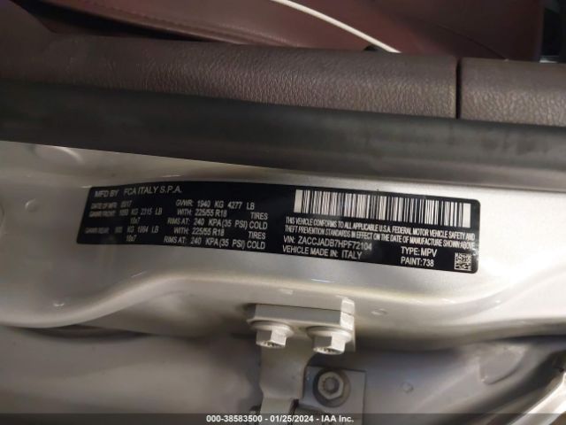 ZACCJADB7HPF72104 Jeep Renegade Limited Fwd