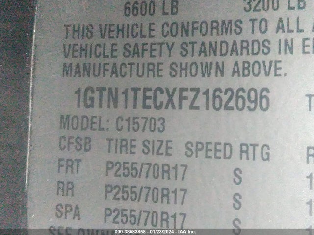 GMC SIERRA 1500 2015 1GTN1TECXFZ162696 Image 9