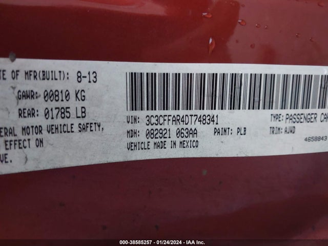 2013 FIAT 500 3C3CFFAR4DT748341 Photo 8