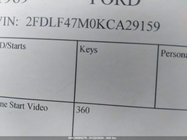 1989 FORD F 2FDLF47M0KCA29159 Photo 8
