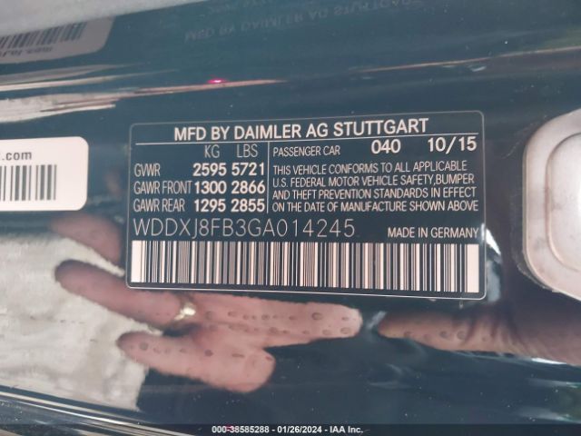 WDDXJ8FB3GA014245 Mercedes-Benz S 550 4matic