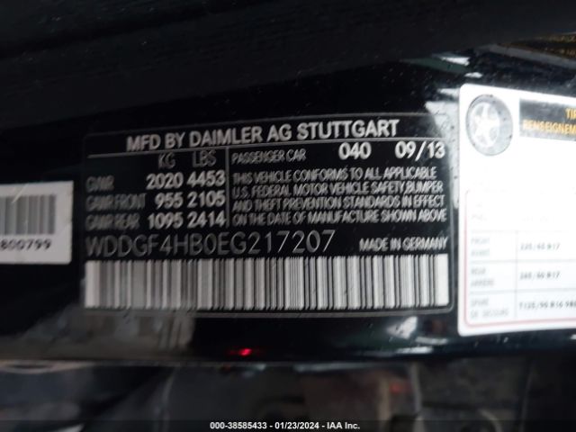 WDDGF4HB0EG217207 Mercedes-Benz C 250 Luxury/sport