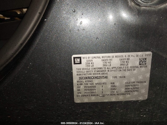 Chevrolet Silverado 1500 2lt 2017 3GCUKRECXHG297546 Image 9