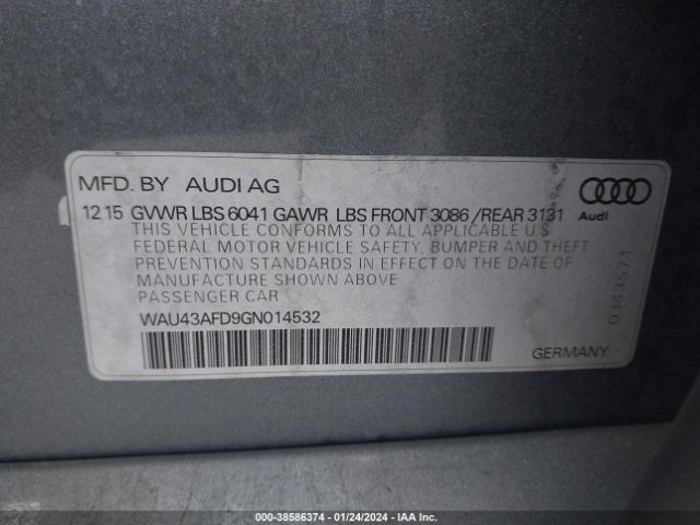WAU43AFD9GN014532 Audi A8 L 4.0t Sport