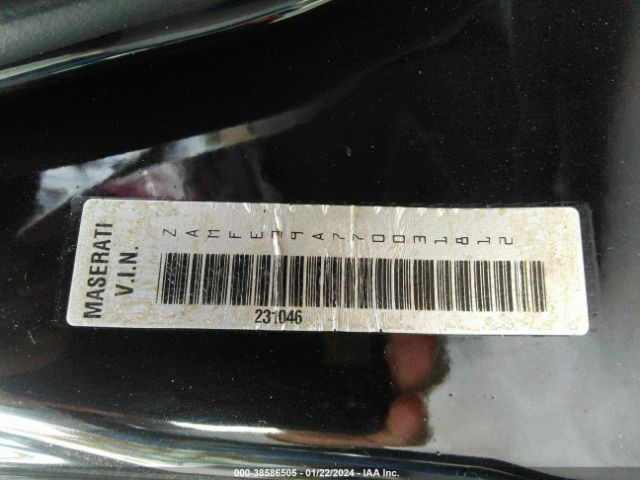 2007 MASERATI QUATTROPORTE ZAMFE39A770031812 Photo 8