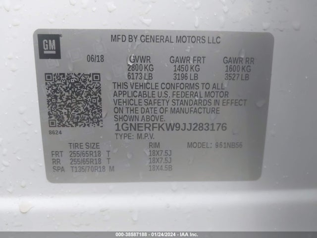 Chevrolet Traverse Ls 2018 1GNERFKW9JJ283176 Image 9