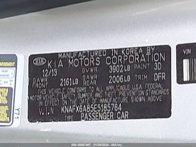 KIA Forte Koup Ex 2014 KNAFX6A85E5185764 Image 9