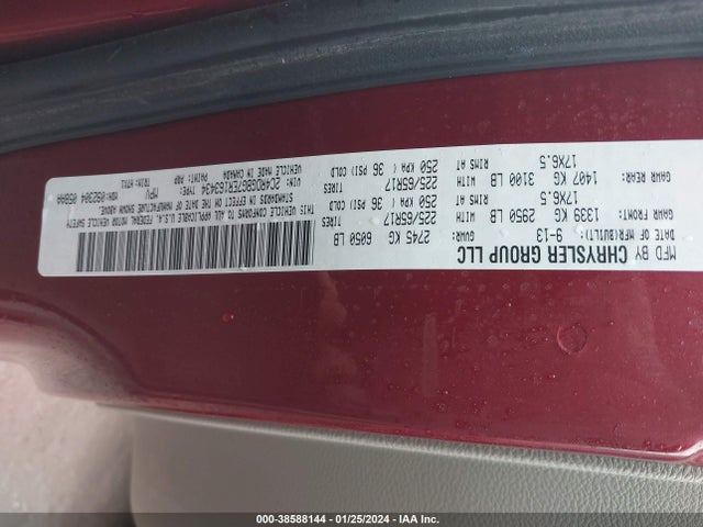 Dodge Grand Caravan Avp/se 2014 2C4RDGBG7ER163434 Image 9