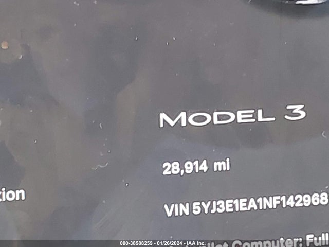 Tesla Model 3 Rear-wheel Drive 2022 5YJ3E1EA1NF142968 Image 7