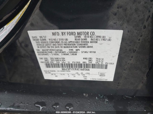 Ford Ecosport Se 2018 MAJ3P1TE9JC160566 Image 9