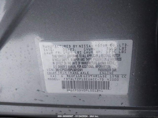 Nissan Kicks Sr Xtronic Cvt 2023 3N1CP5DV0PL501241 Image 9