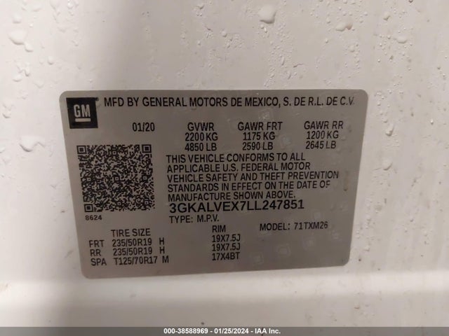 GMC Terrain Awd Slt 2020 3GKALVEX7LL247851 Image 9