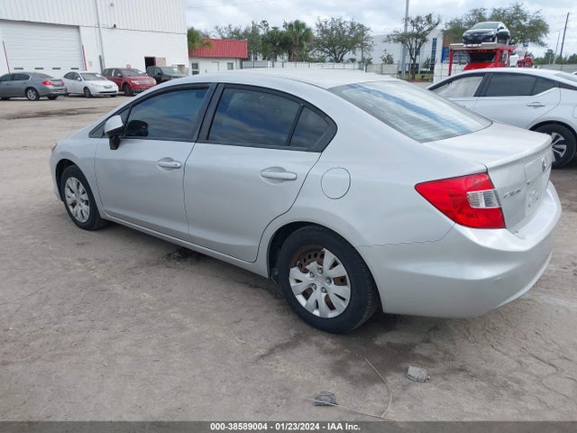 2012 HONDA CIVIC LX VIN: 2HGFB2F58CH500833