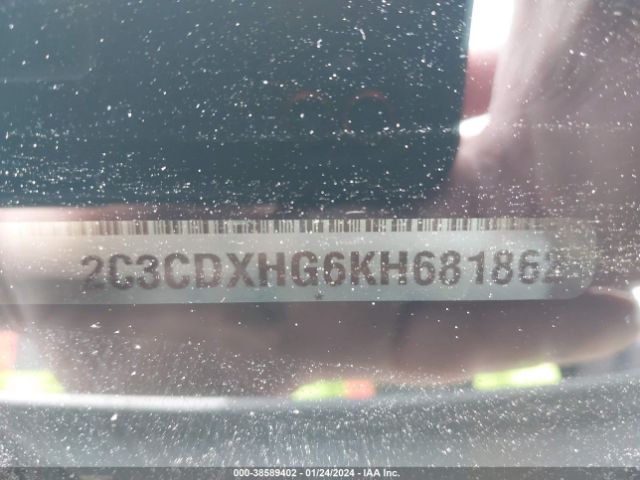 2C3CDXHG6KH681862 Dodge Charger Gt Rwd