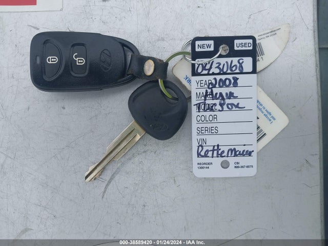 2008 HYUNDAI TUCSON GLS VIN: KM8JM12B88U909035