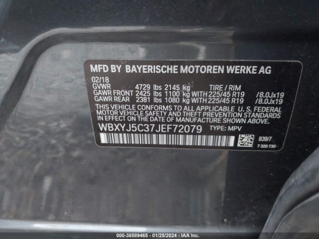 WBXYJ5C37JEF72079 BMW X2 Xdrive28i