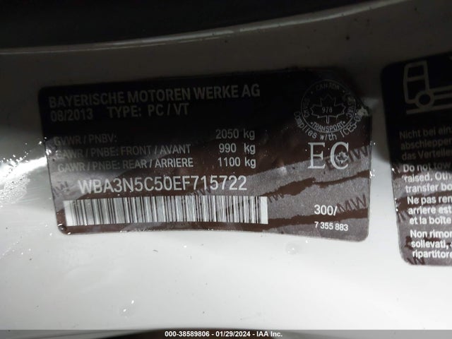 BMW 428i Xdrive 2014 WBA3N5C50EF715722 Image 9