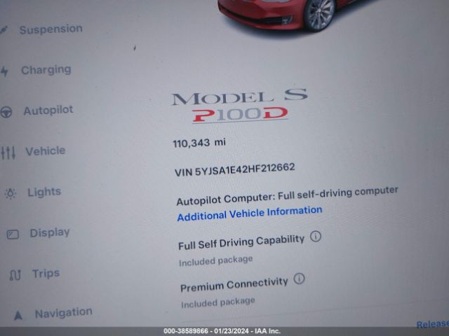 5YJSA1E42HF212662 Tesla Model S 100d/60d/75d/90d/p100d