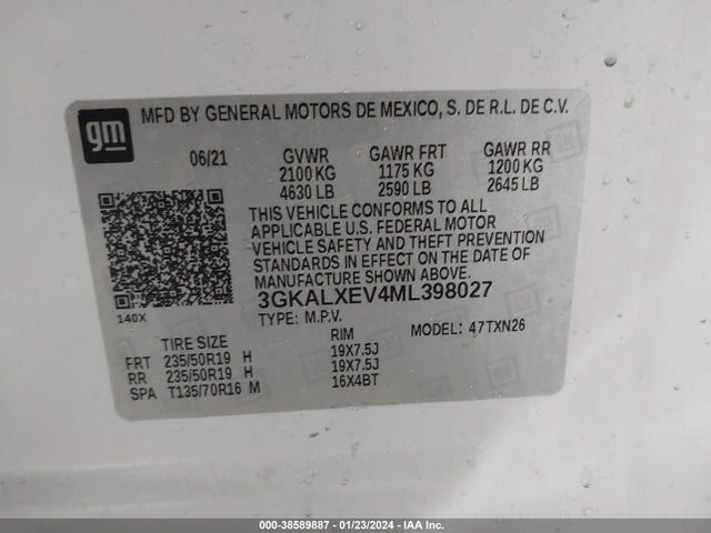 GMC Terrain Awd Denali 2021 3GKALXEV4ML398027 Image 9