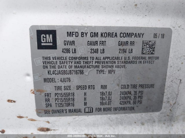 Buick Encore Preferred 2018 KL4CJASB0JB716766 Image 9