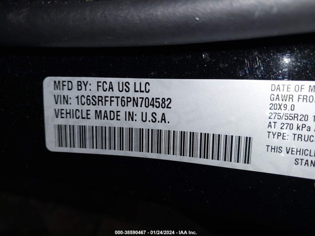RAM 1500 Big Horn  4x4 5'7 Box 2023 1C6SRFFT6PN704582 Image 9