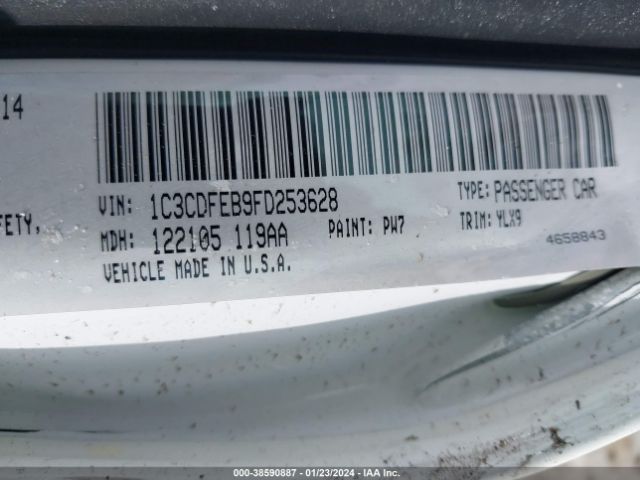 1C3CDFEB9FD253628 Dodge DART GT