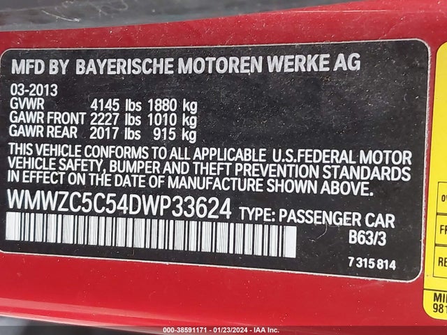 2013 MINI COUNTRYMAN WMWZC5C54DWP33624 Photo 8
