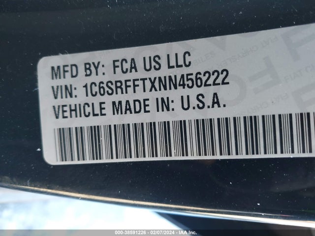 1C6SRFFTXNN456222 RAM 1500