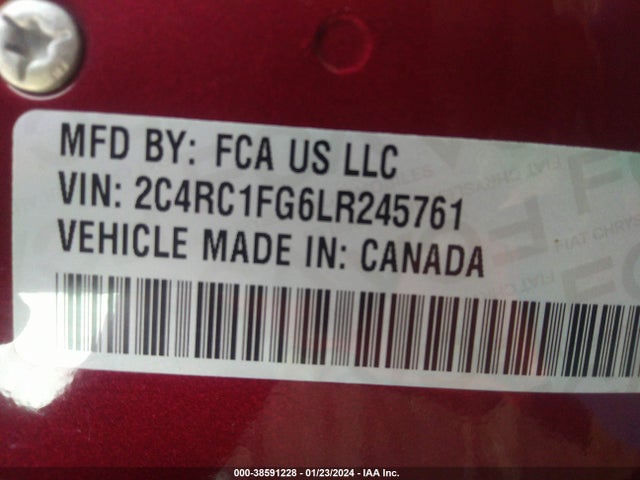 2C4RC1FG6LR245761 Chrysler Pacifica Touring
