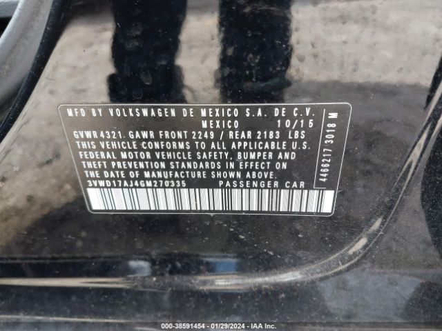 3VWD17AJ4GM270335 Volkswagen Jetta 1.8t Sport