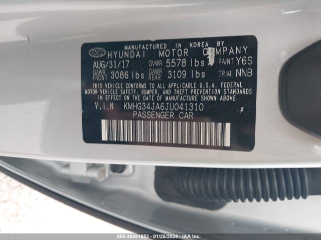 Genesis G90 2018 KMHG34JA6JU041310 Image 9
