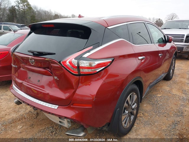 Nissan MURANO SL 2015 5N1AZ2MG2FN226951 Image 4