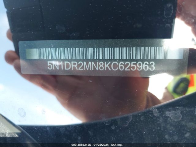 5N1DR2MN8KC625963 Nissan Pathfinder S
